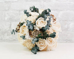 Snowberry Bouquet Kit - Sola Wood Flowers