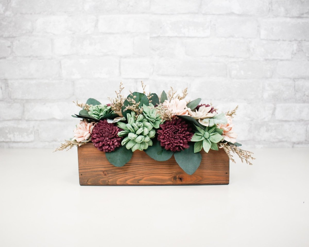 Sola Wood Flower Centerpiece/ Woodland Centerpiece/Fall Centerpiece –  SolaFlowerStore