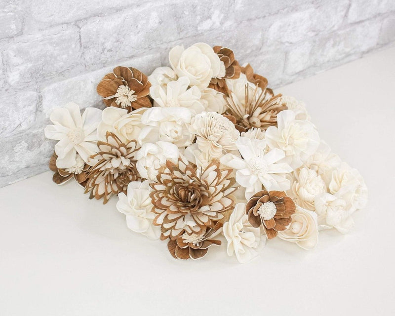 Specialty Raw Assortment (50 Flowers) - Sola Wood Flowers