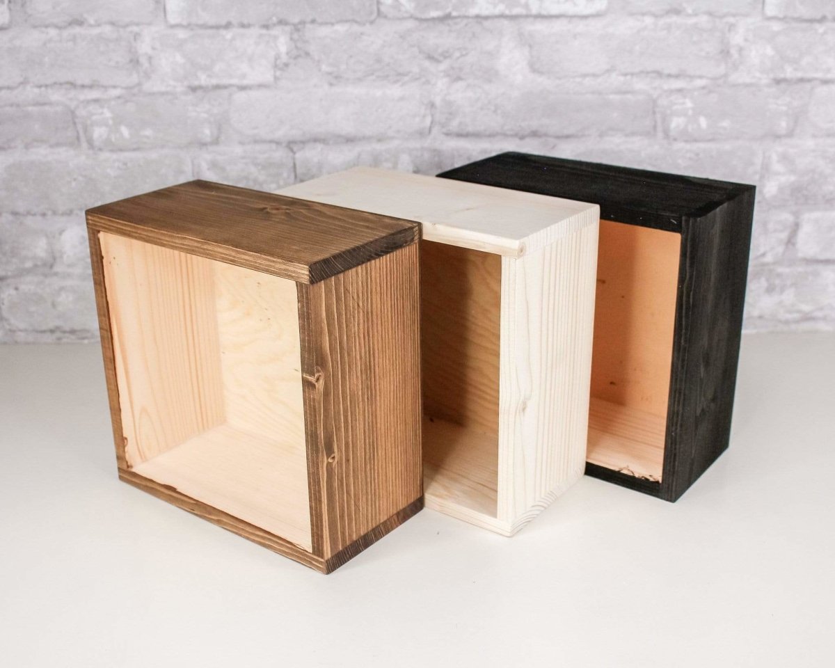 Square Wooden Box Centerpiece — Studio B Floral