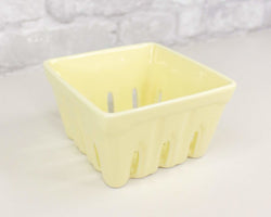 Strawberry Carton Container - Yellow - Sola Wood Flowers