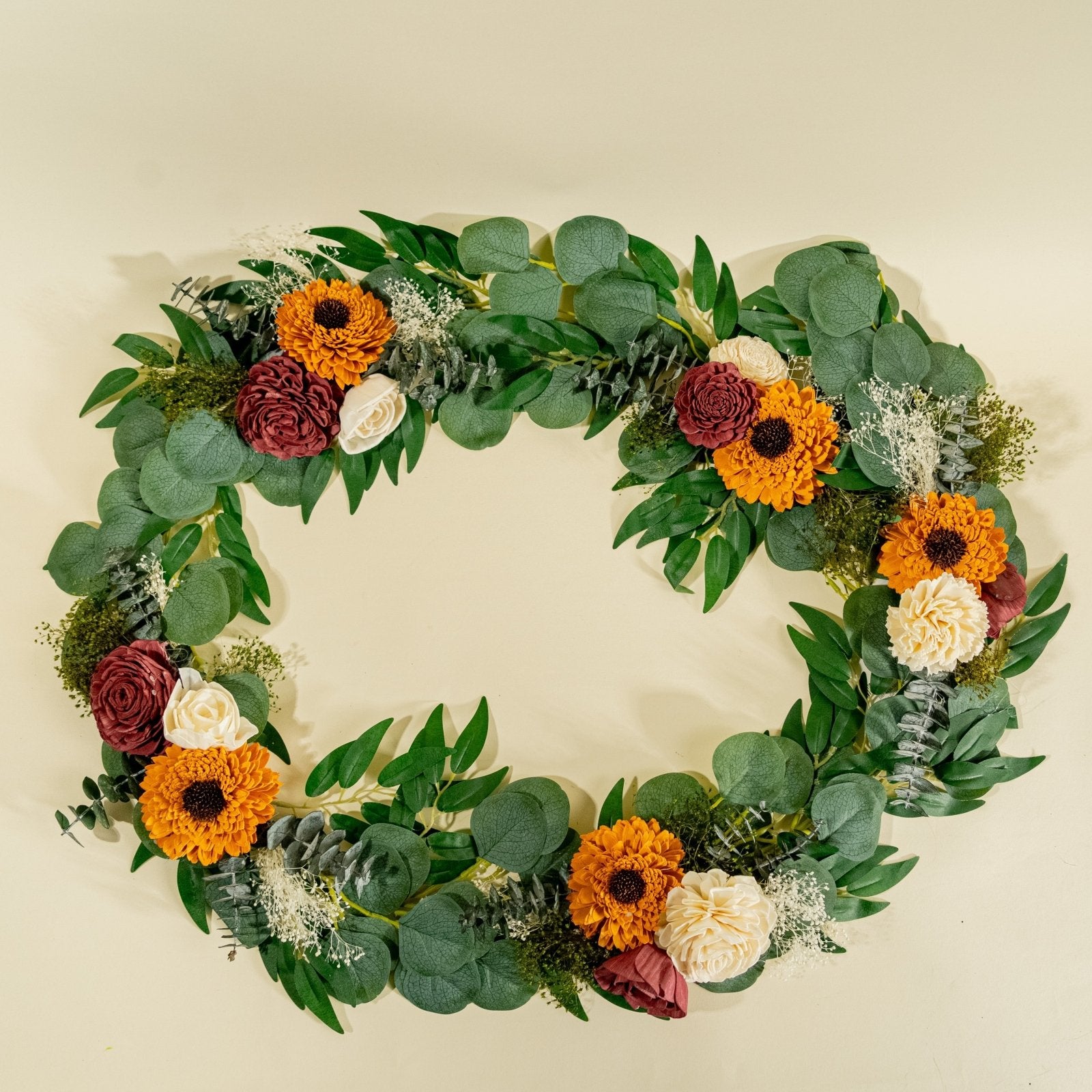 Silver Sage Wreath (Small) – Sola Wood Flowers