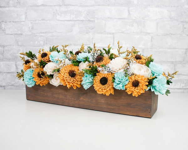 Sunflower Sky Centerpiece Craft Kit - Sola Wood Flowers