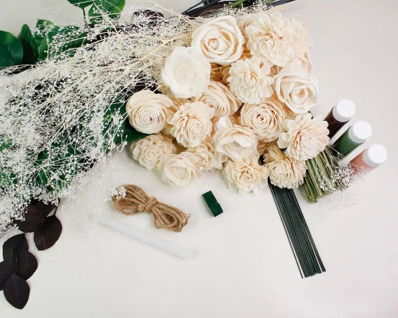 Sweet Serenade Bridesmaid Bouquet - Sola Wood Flowers