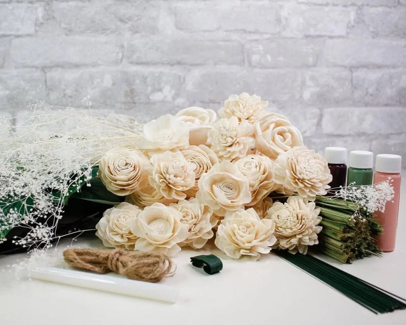 Sweet Serenade Bridesmaid Bouquet - Sola Wood Flowers