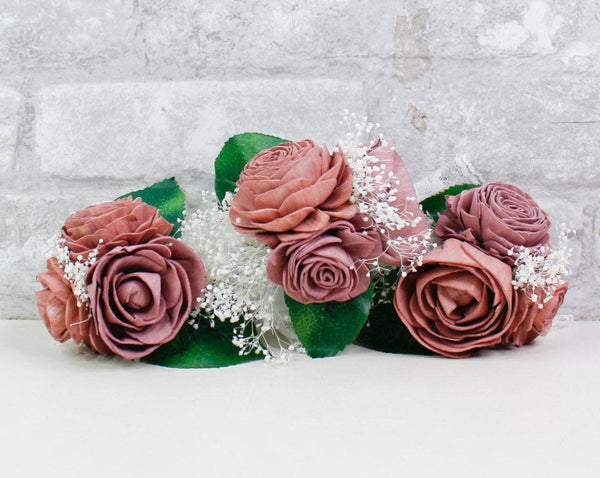 Sweet Serenade Corsage Craft Kit (Set Of 3) - Sola Wood Flowers
