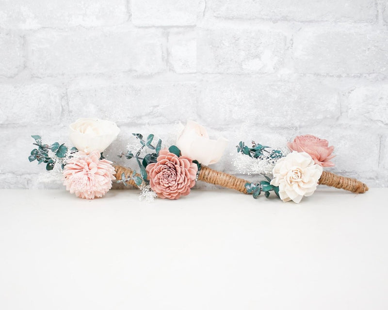 The Best Boutonniere (Set Of 3)* - Sola Wood Flowers