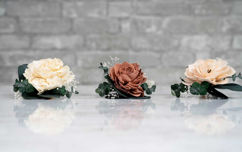 The Best Mother's Corsage (Set of 3) - Sola Wood Flowers