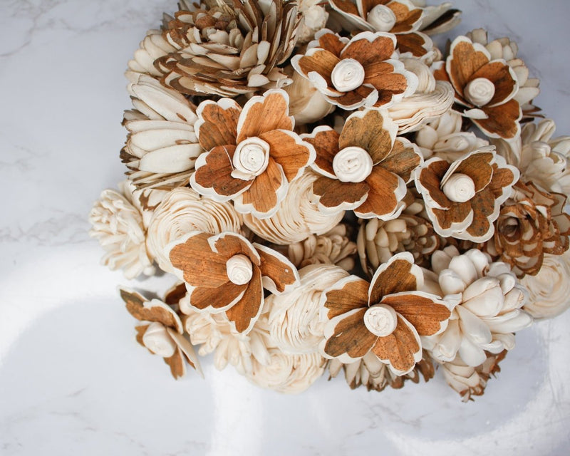 Thicket Assortment (50 Flowers) - Sola Wood Flowers