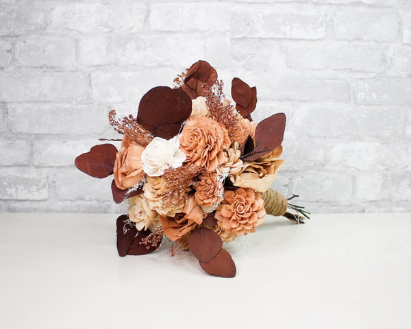 Topaz Bridesmaid Bouquet Kit - Sola Wood Flowers