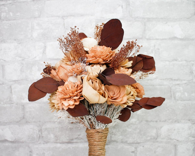 Topaz Bridesmaid Bouquet Kit - Sola Wood Flowers