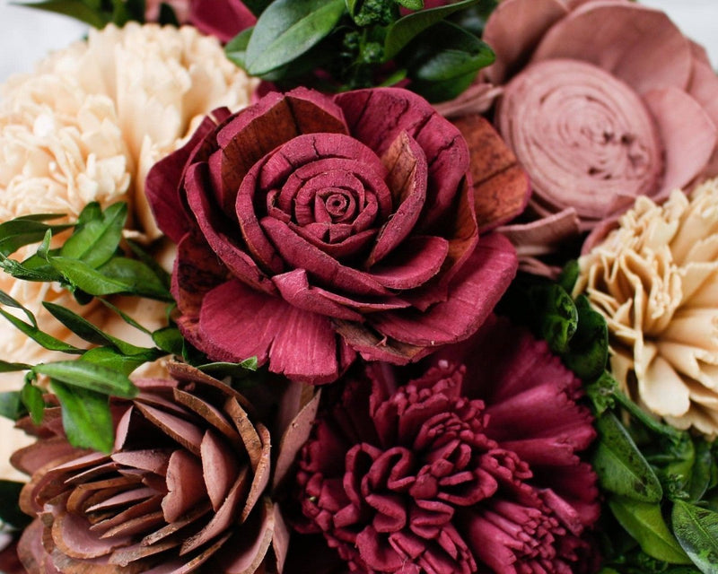 Vintage Vineyard Bridal Bouquet - RTS - Sola Wood Flowers