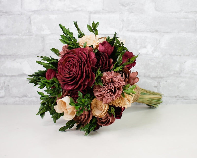 Vintage Vineyard Bridesmaid Bouquet - RTS - Sola Wood Flowers
