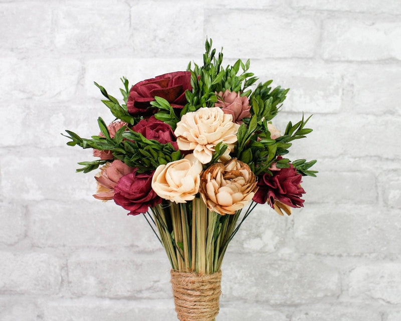 Vintage Vineyard Bridesmaid Bouquet - RTS - Sola Wood Flowers
