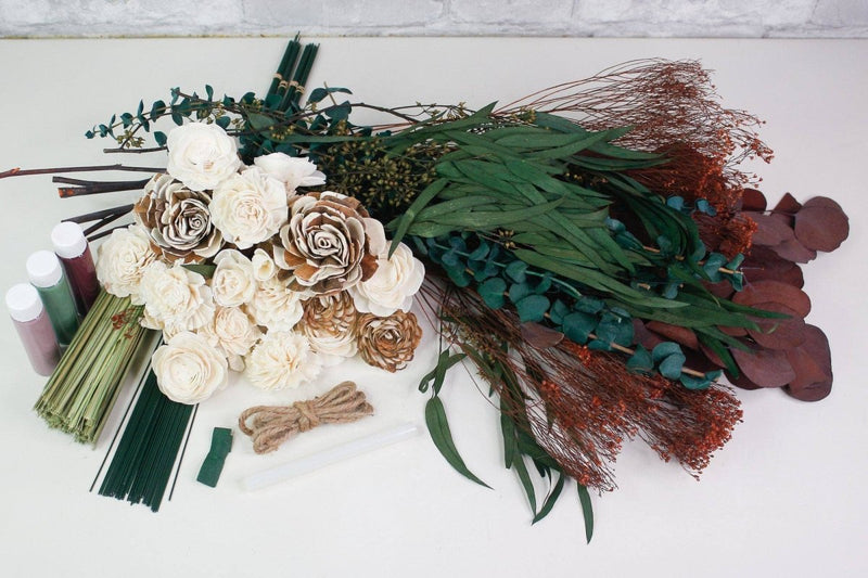Wanderlust Bridesmaid Bouquet Kit - Sola Wood Flowers