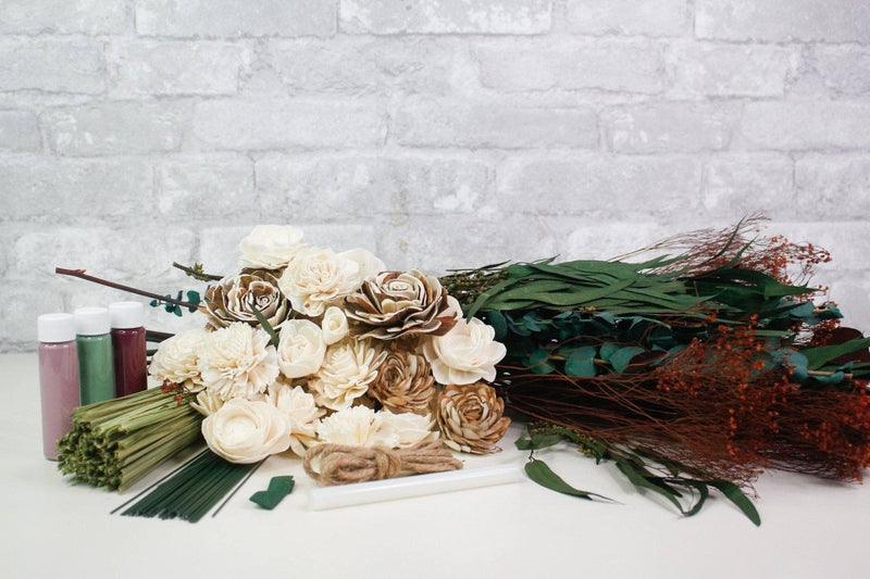 Wanderlust Bridesmaid Bouquet Kit - Sola Wood Flowers
