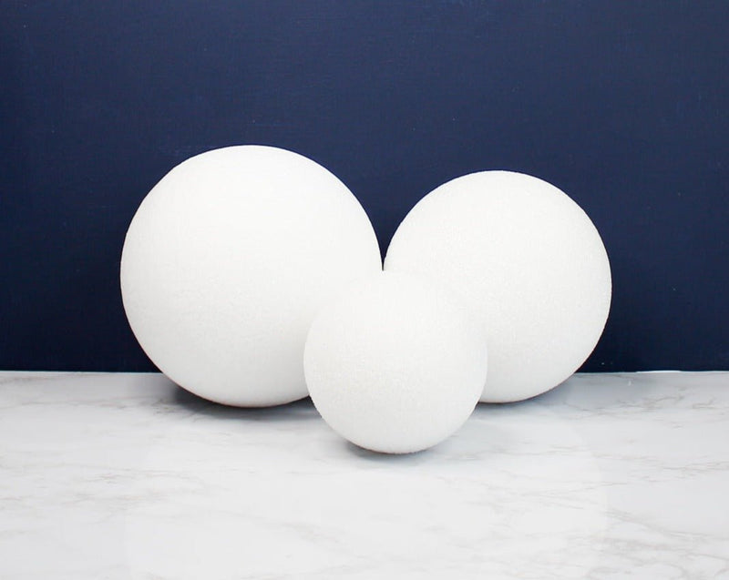 White Foam Ball (Multiple Sizes) - Sola Wood Flowers