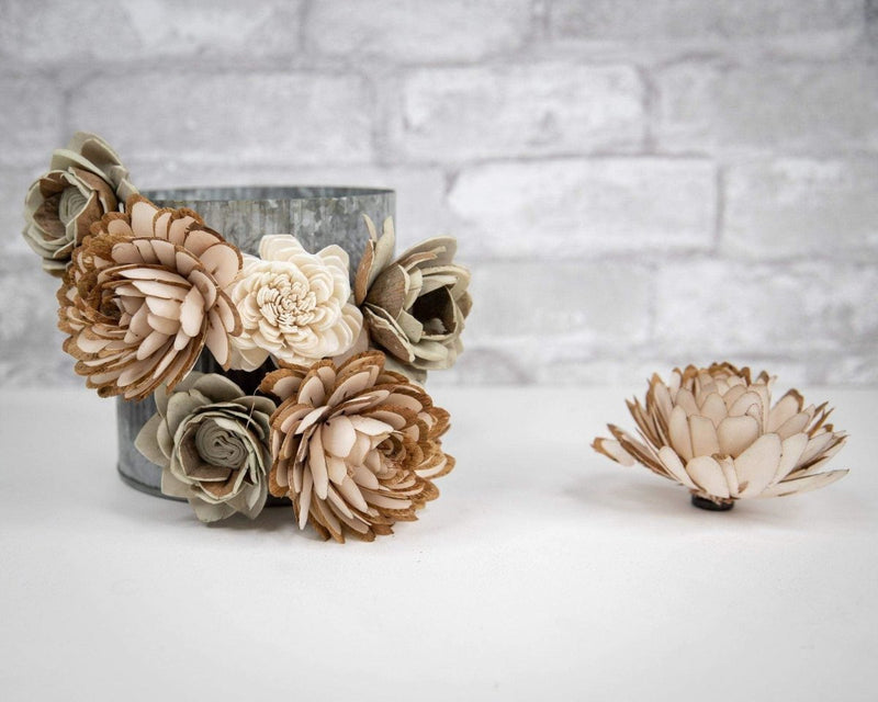 Wood Flower Magnet Set - Sola Wood Flowers