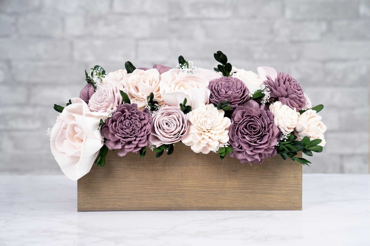 Marsala Dusty Rose Sola Wood Flower Centerpiece- Rustic Decor- Wedding –  SolaFlowerStore